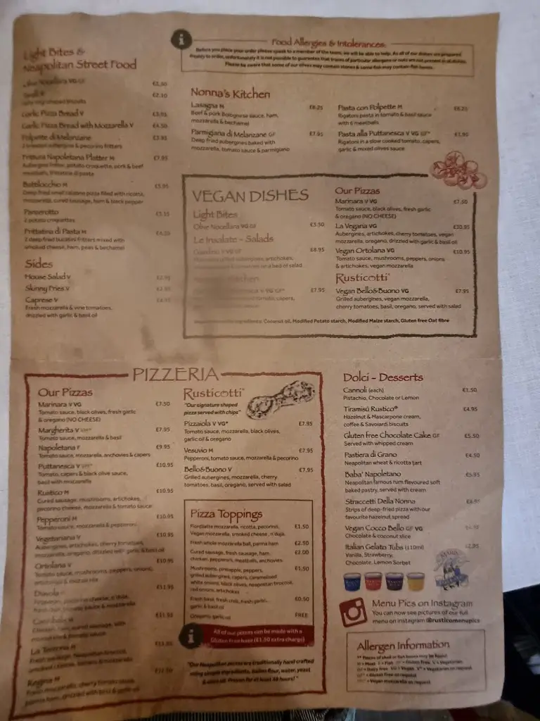 Menu_Rustico Neapolitan _Lewes_image_1