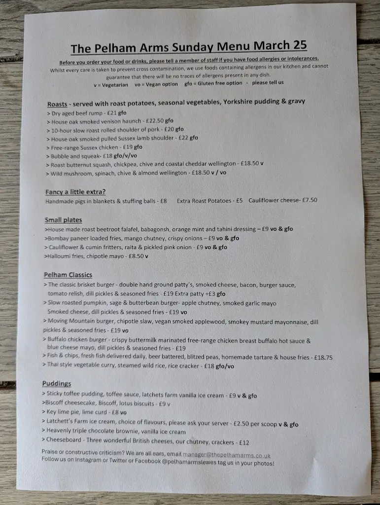 Menu_The Pelham Arms_Lewes_image_1