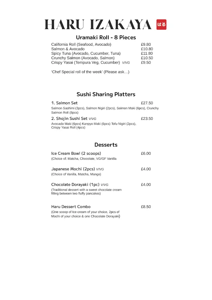 Menu_Haru Izakaya_Lewes_image_1