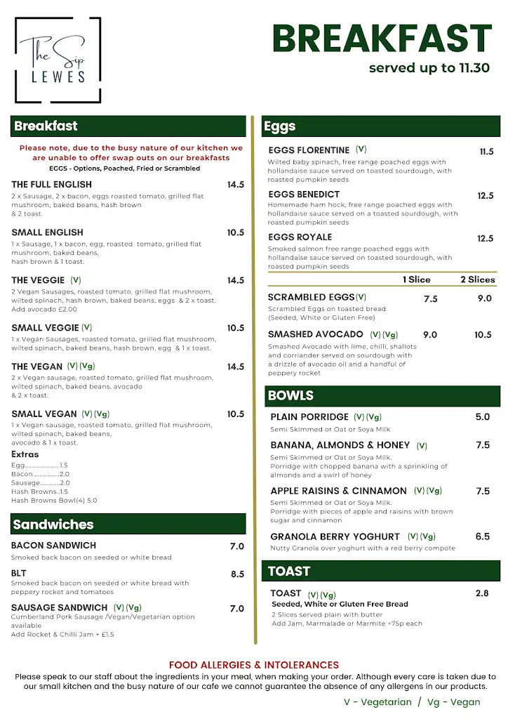 Menu_The Sip Lewes_Lewes_image_2