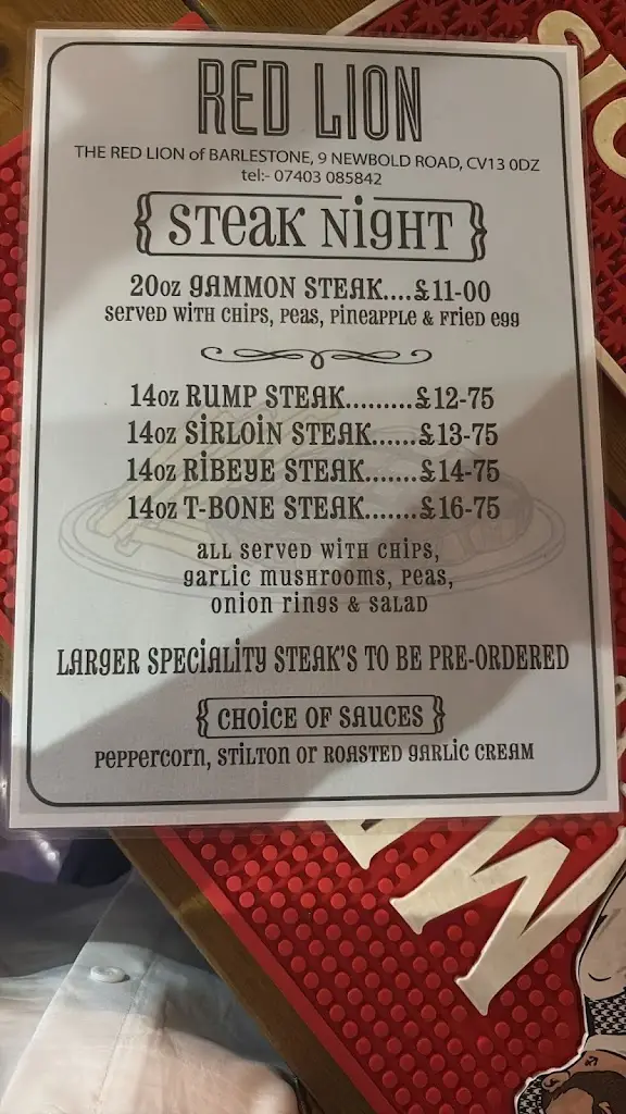 Menu_The Red Lion of Barlestone Ltd_Barlestone_image_1