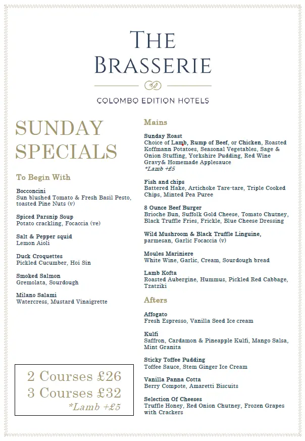 Menu_The Brasserie @ The Swan_Littleport_image_3