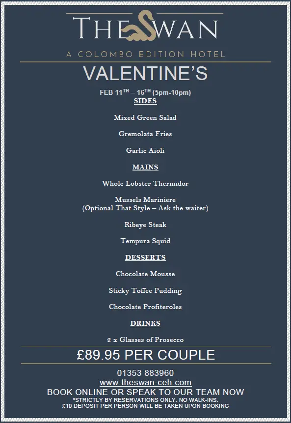 Menu_The Brasserie @ The Swan_Littleport_image_4