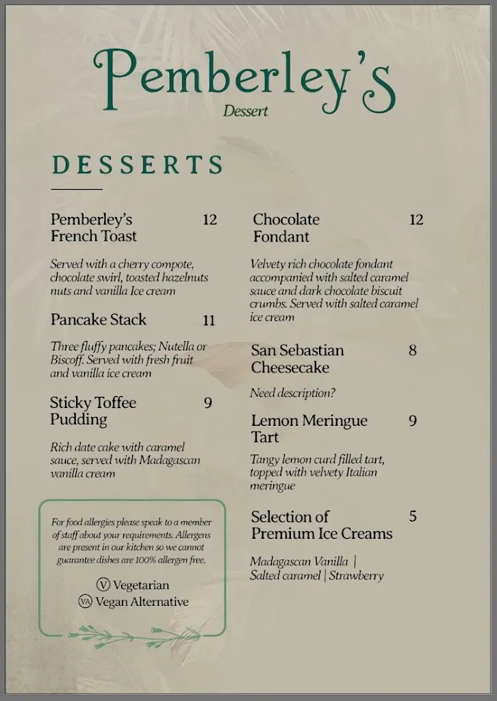 Menu_Pemberley's_Lofthouse_image_4
