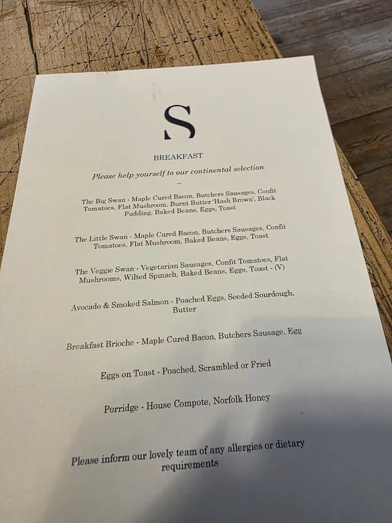 Menu_The Swan_Loddon_image_2