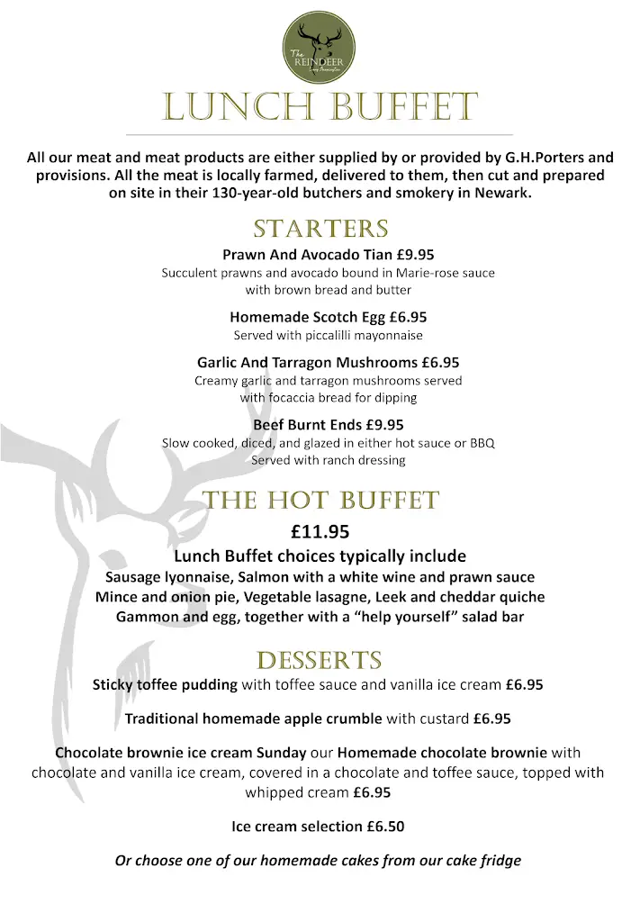 Menu_The Reindeer at Long Bennington_Long Bennington_image_3