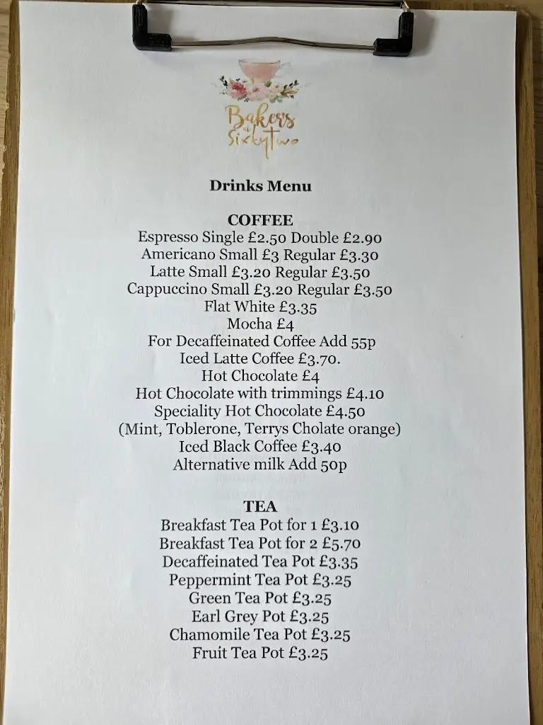 Menu_SixtyTwo_Long Bennington_image_2