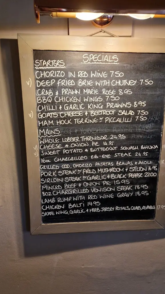 Menu_The White House_Littleborough_image_3