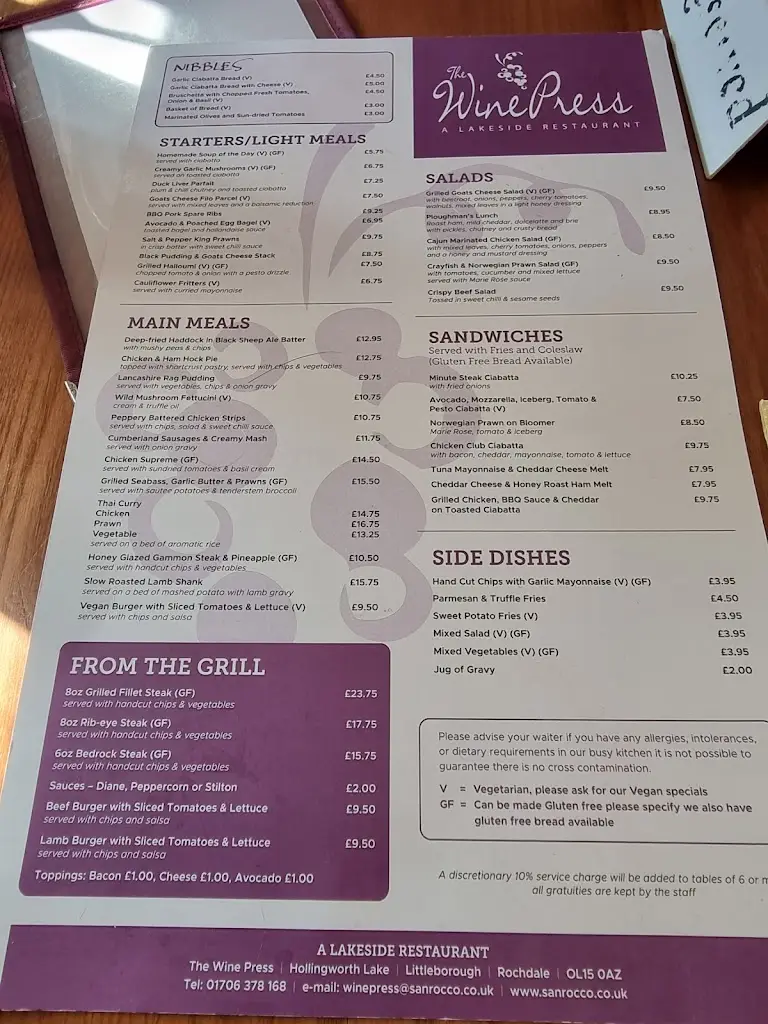 Menu_The Wine Press_Littleborough_image_3