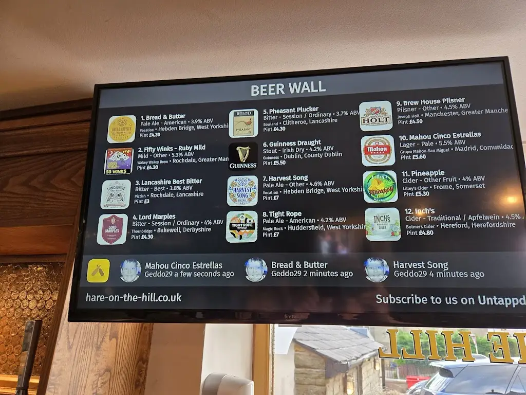 Menu_Hare on the Hill_Littleborough_image_1