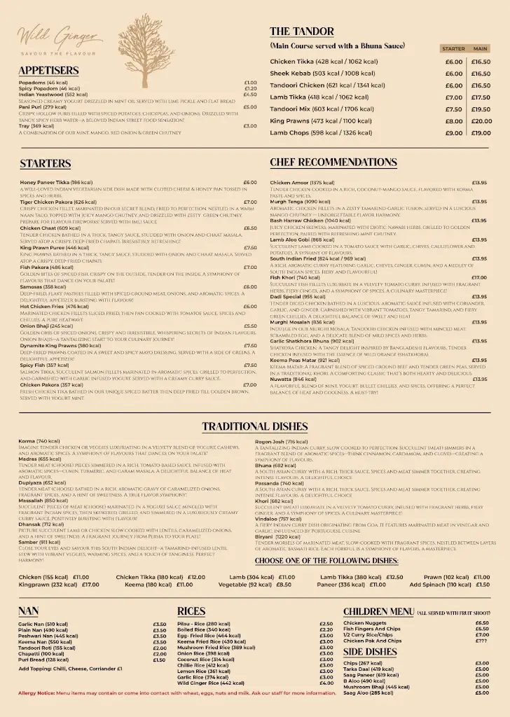Menu_Wild ginger_Littleborough_image_1