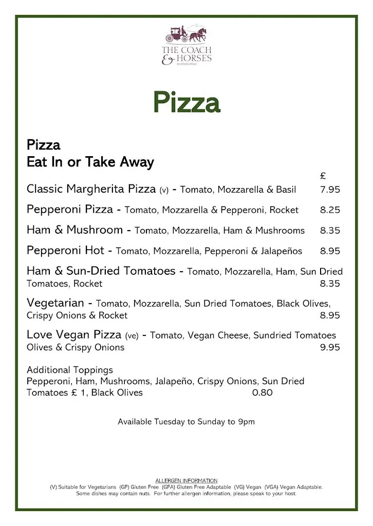 Menu_The Coach & Horses_Barnburgh_image_2