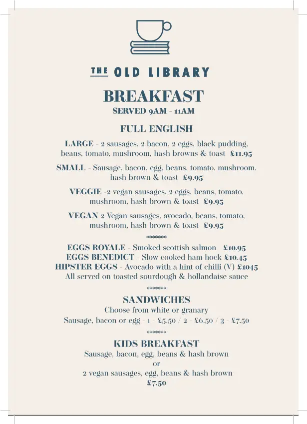 Menu_The Old Library_Long Ashton_image_3