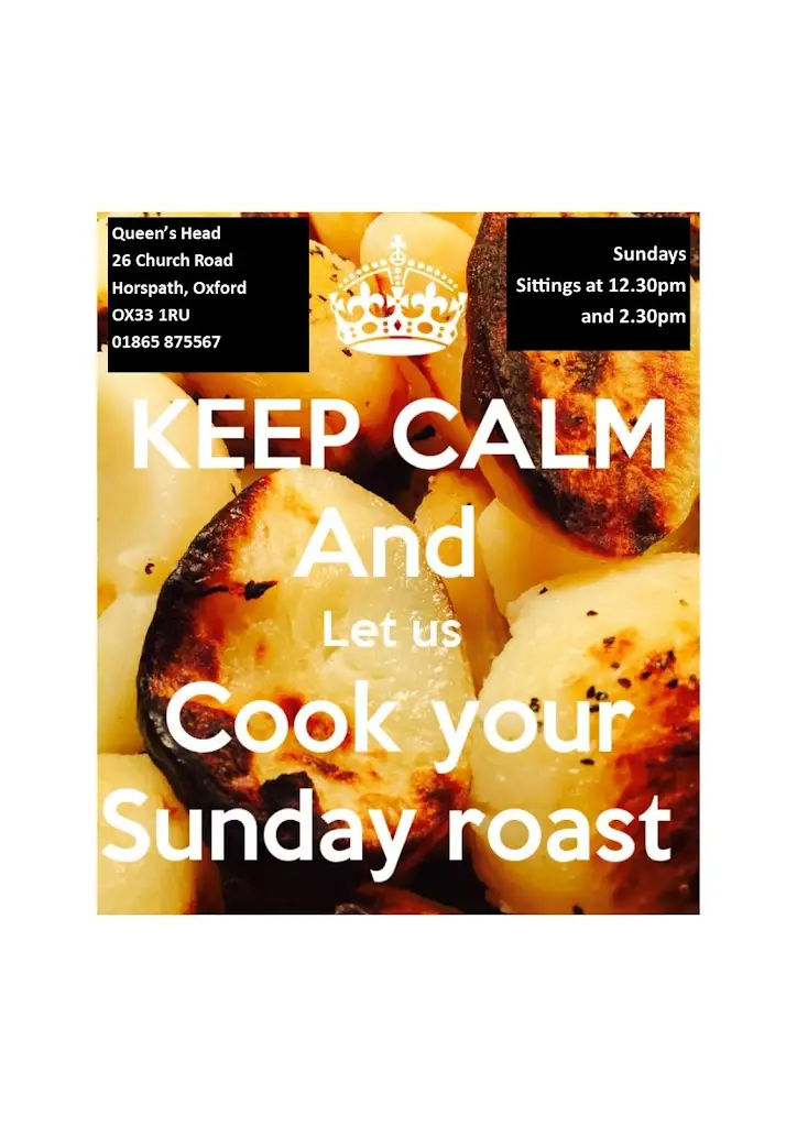 Menu_The Queens Head_Long Crendon_image_2