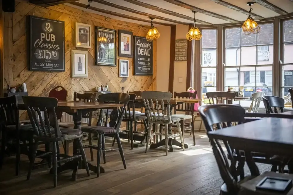 Cock & Bell restaurant in Long Melford