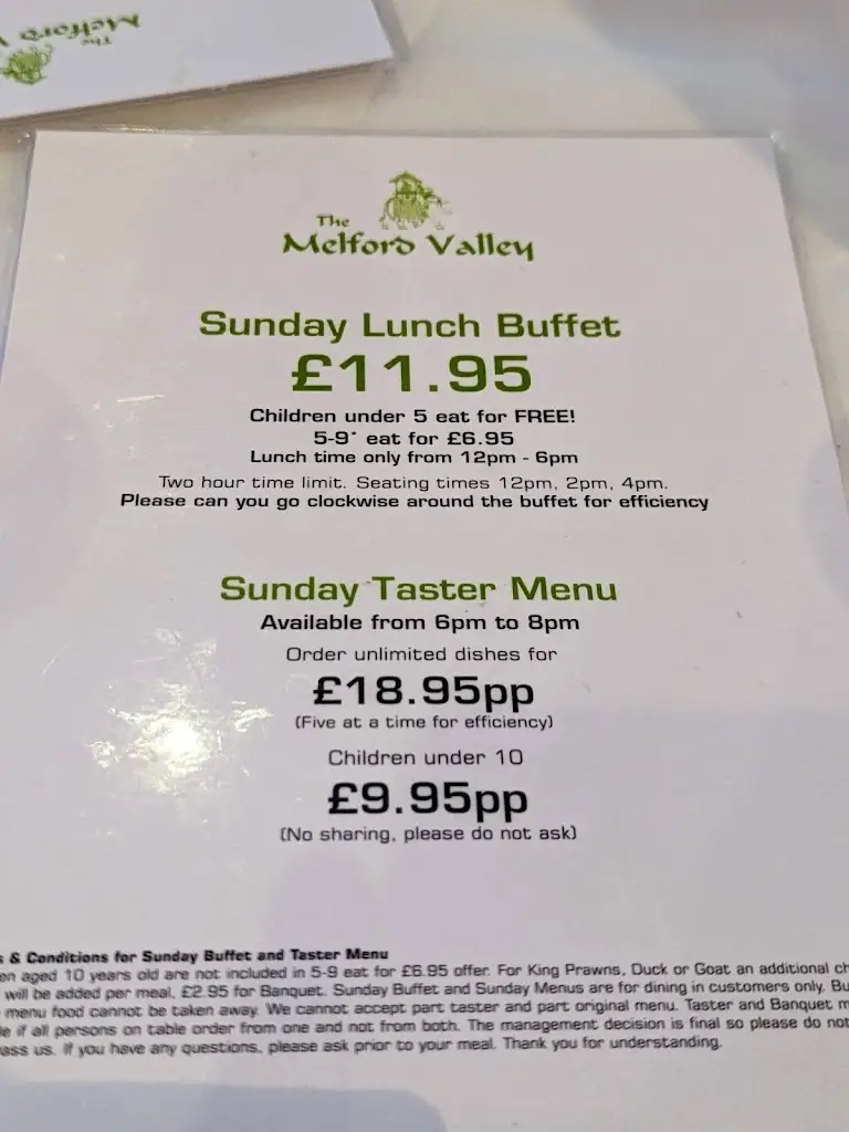 Menu_Melford Valley Tandoori_Long Melford_image_1