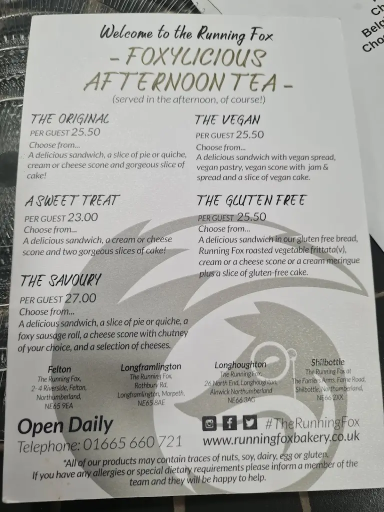 Menu_The Running Fox_Longhoughton_image_1