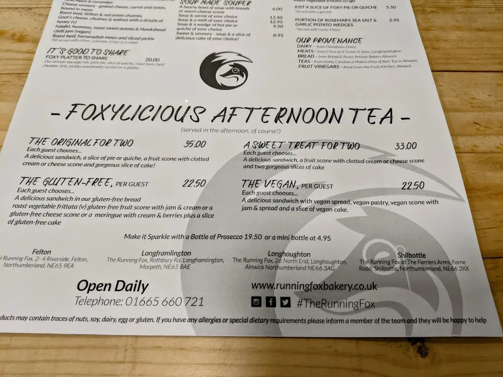 Menu_The Running Fox_Longhoughton_image_4