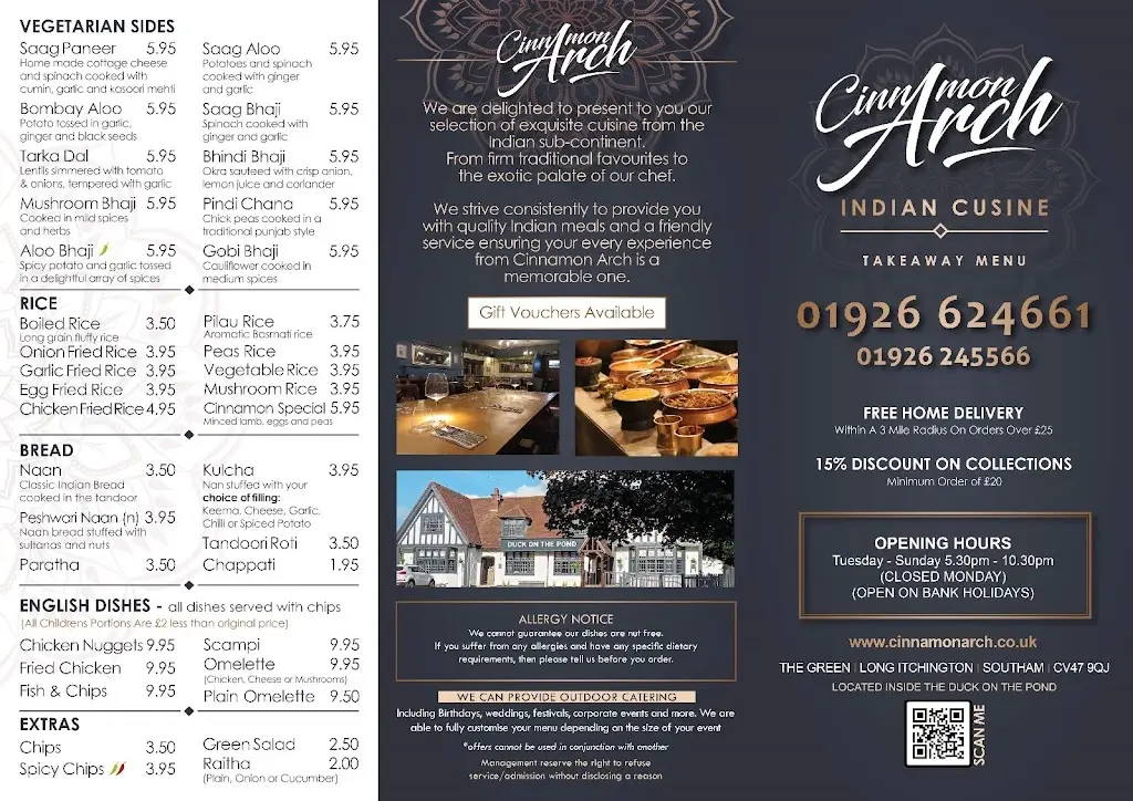 Menu_Duck on the Pond Long Itchington_Long Itchington_image_1