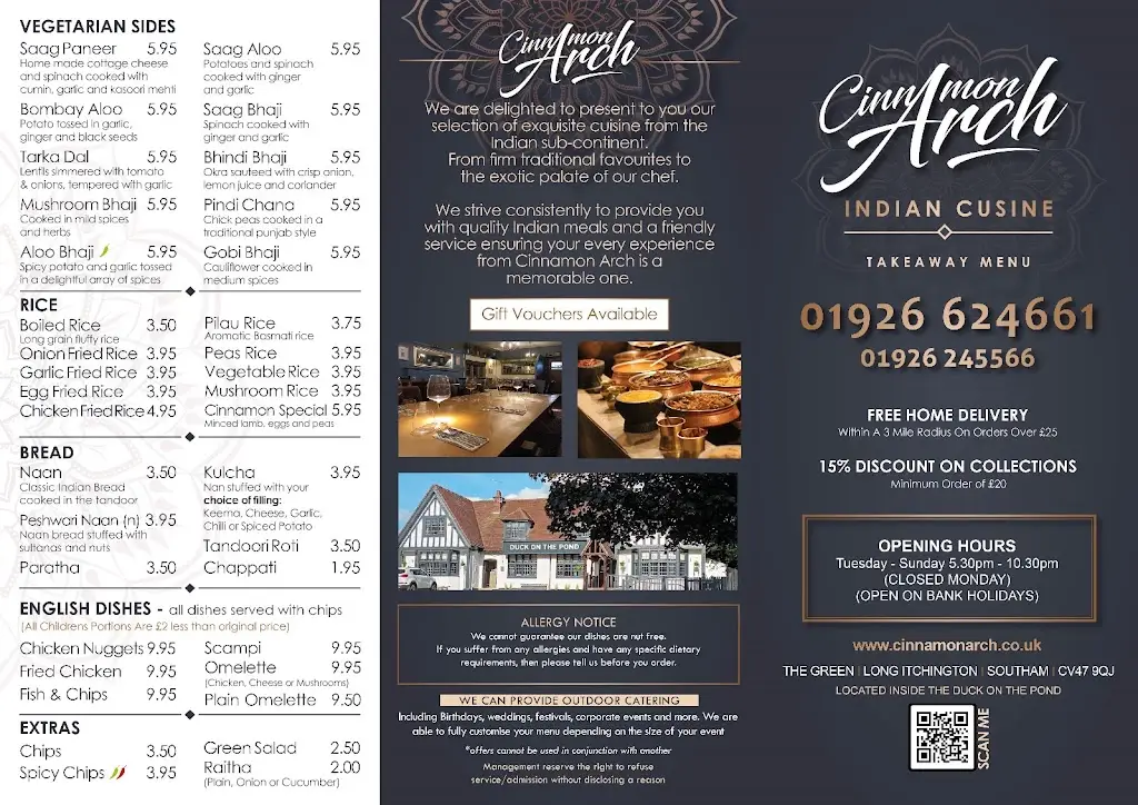 Menu_Cinnamon Arch_Long Itchington_image_1