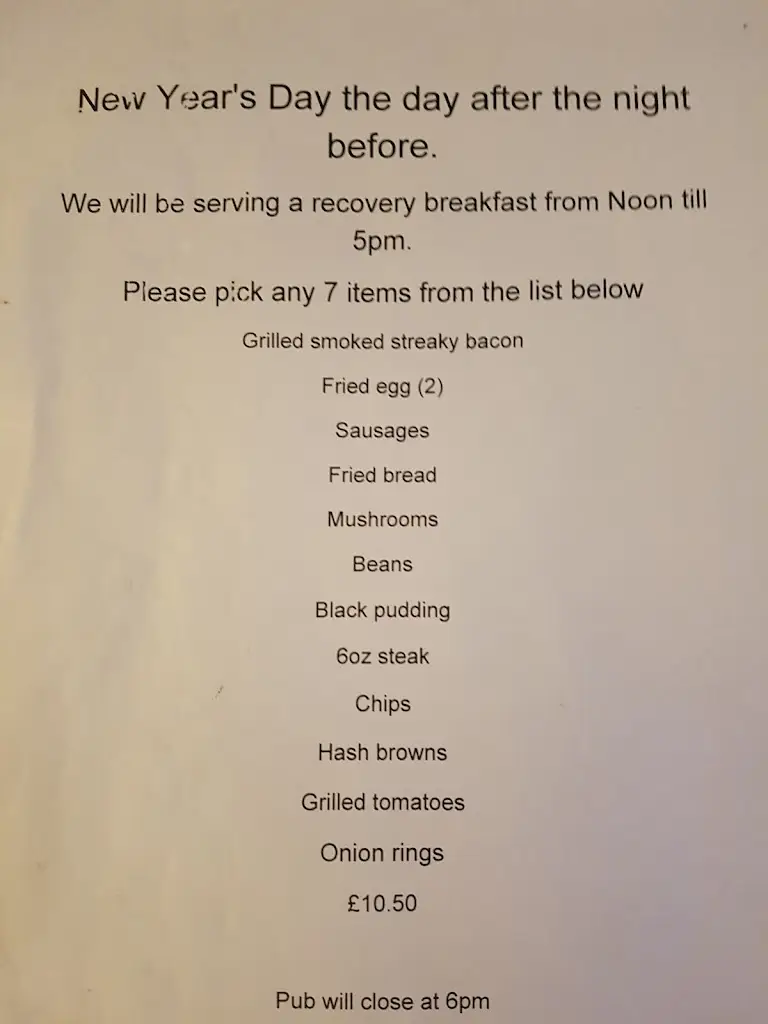 Menu_The Harvester_Long Itchington_image_4