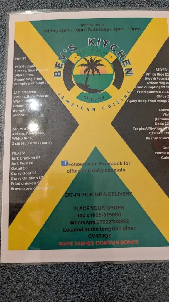 Menu_Long Itch Diner_Long Itchington_image_2