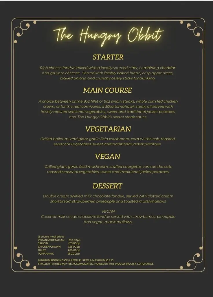 Menu_The Hungry Obbit_Longhorsley_image_2