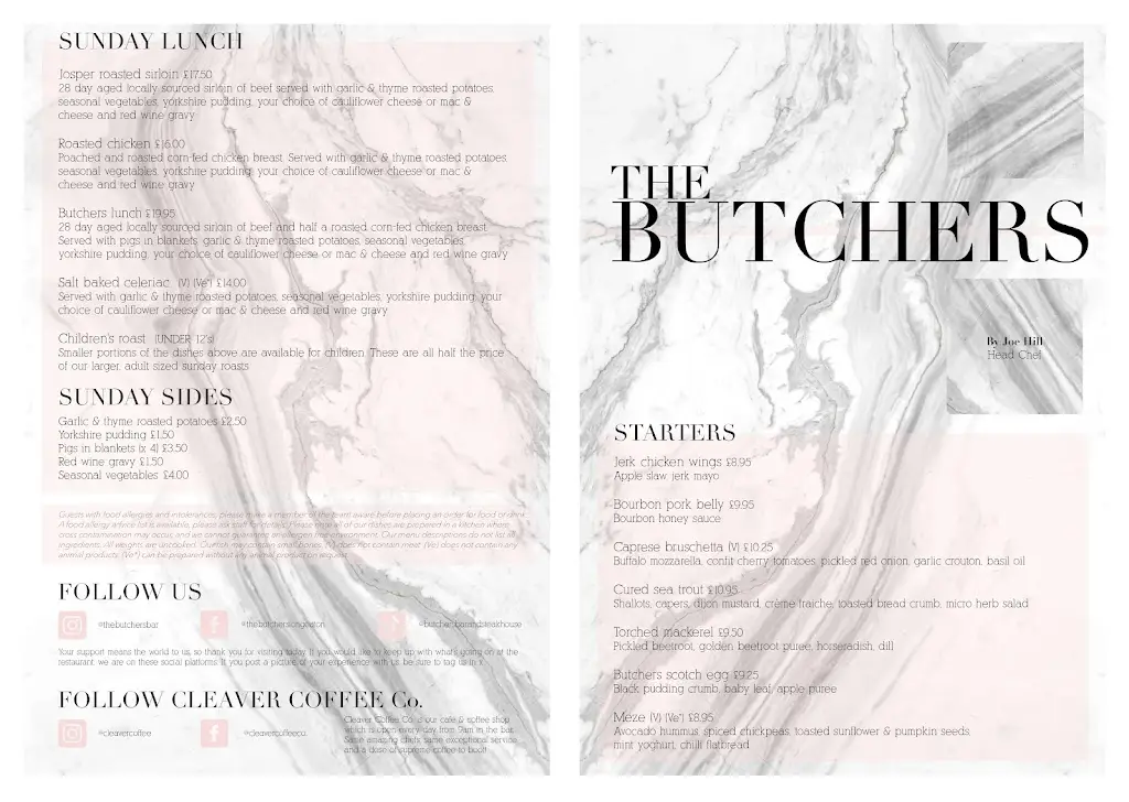 Menu_The Butchers at Westgate_Long Eaton_image_4