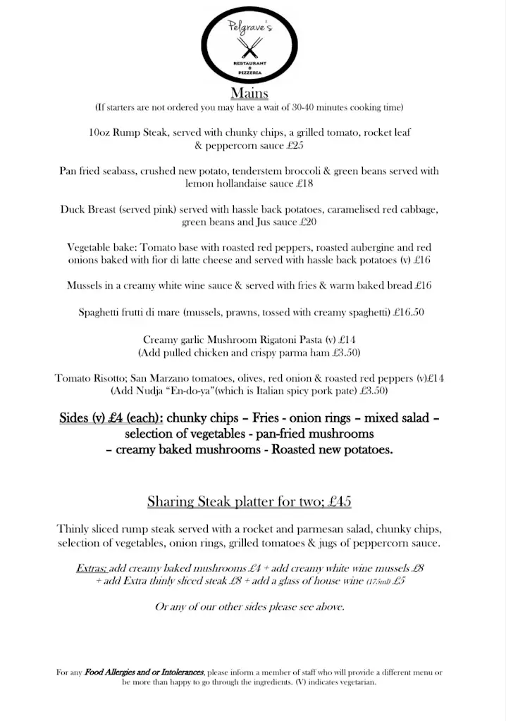 Menu_Pelgraves Restaurant And Pizzeria_Long Eaton_image_4