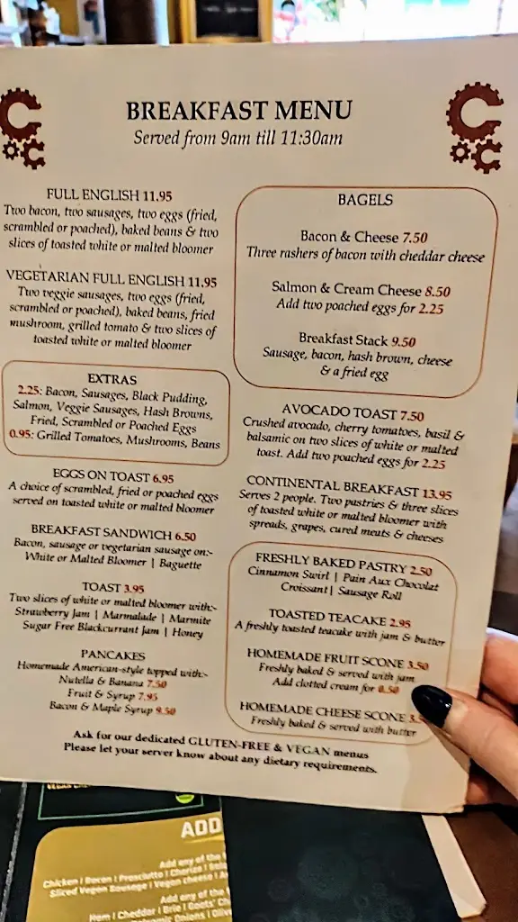 Menu_Copper Cogs_Long Eaton_immagine_1