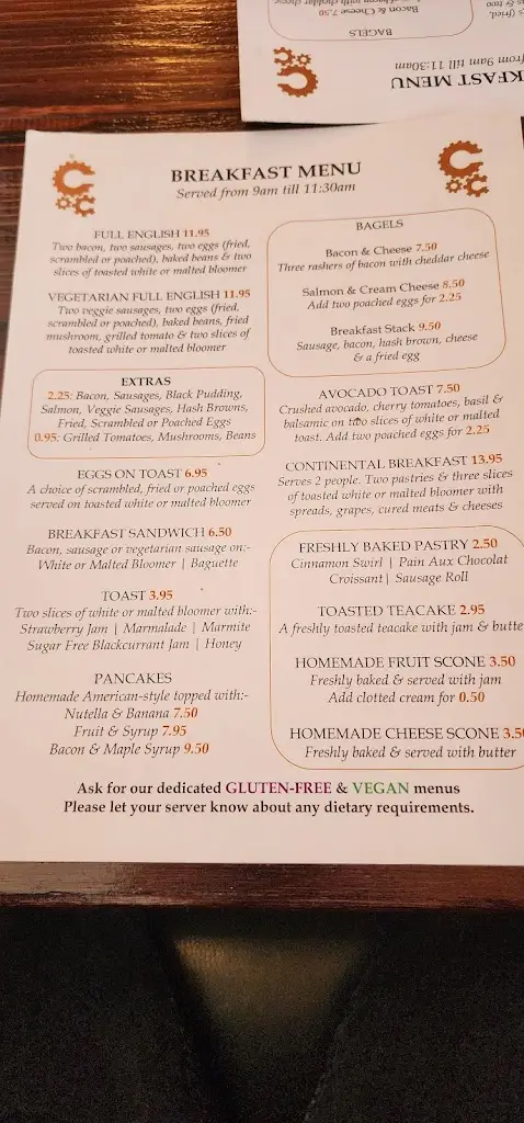 Menu_Copper Cogs_Long Eaton_immagine_4