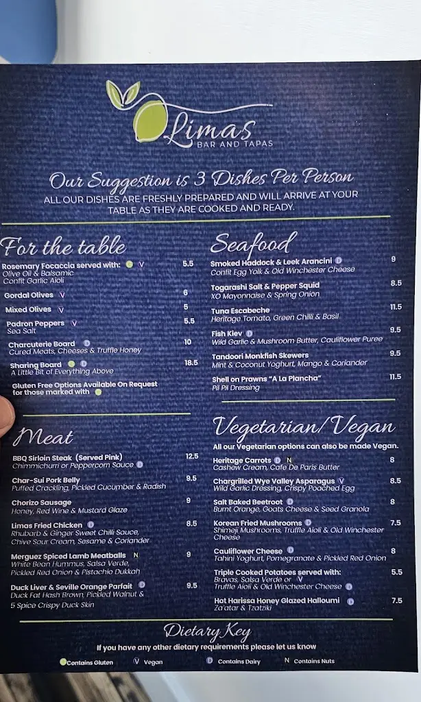 Menu_Limas_Long Eaton_image_3