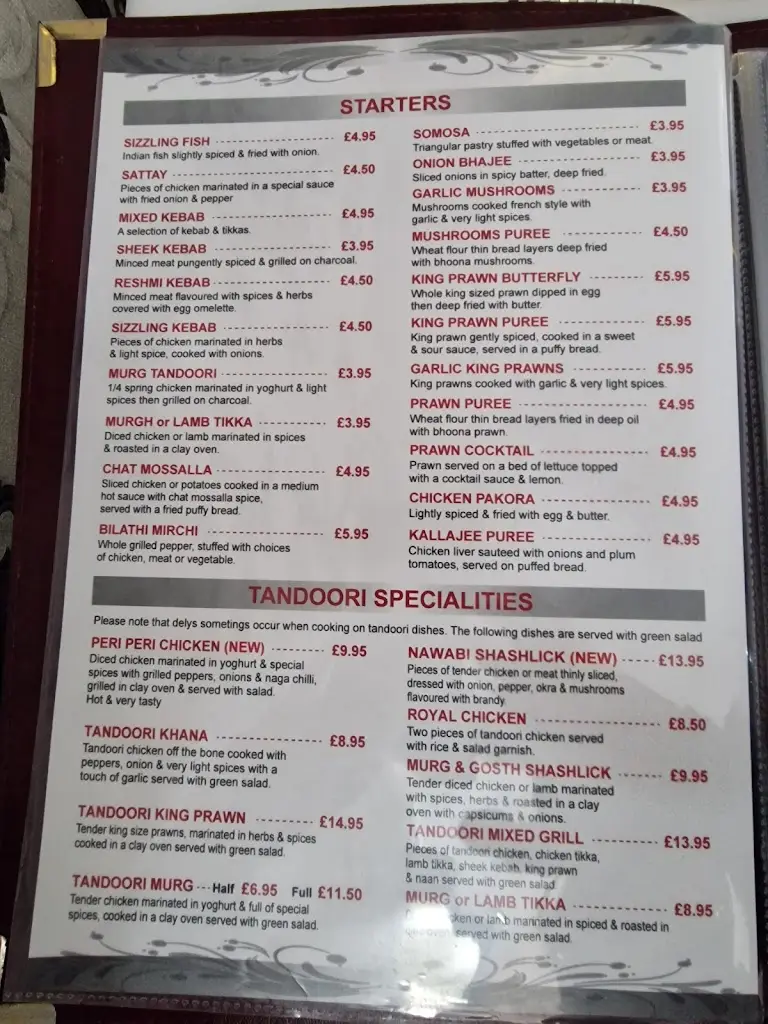 Menu_Village Spice_Long Buckby_image_1