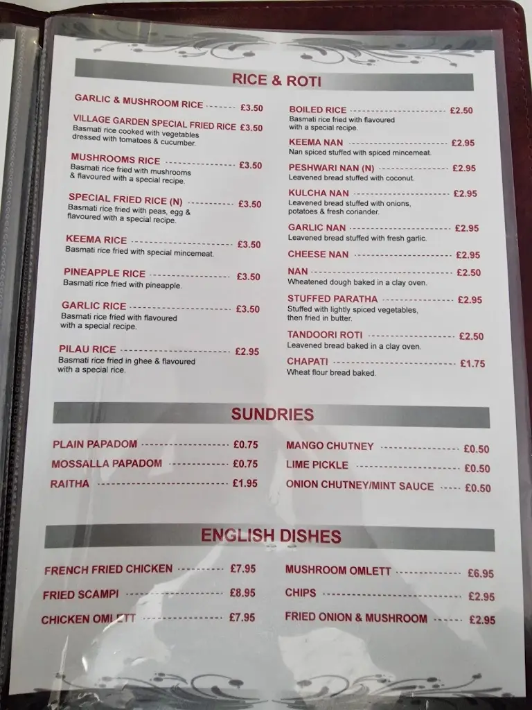 Menu_Village Spice_Long Buckby_image_2