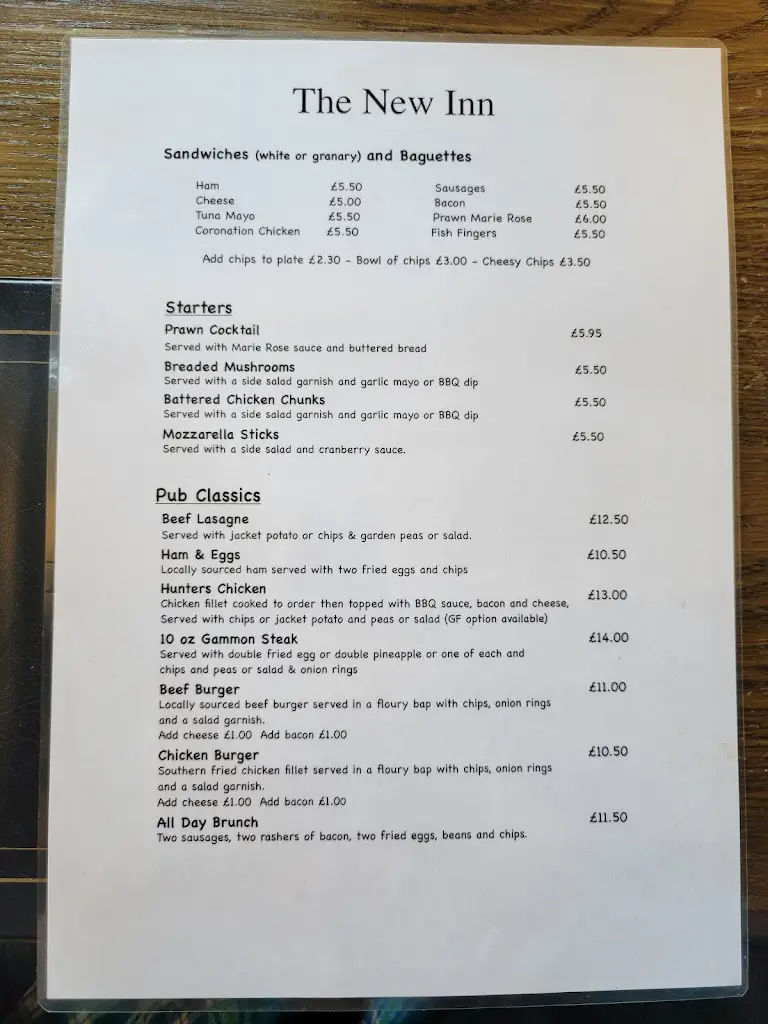 Menu_The New Inn_Long Buckby_image_4