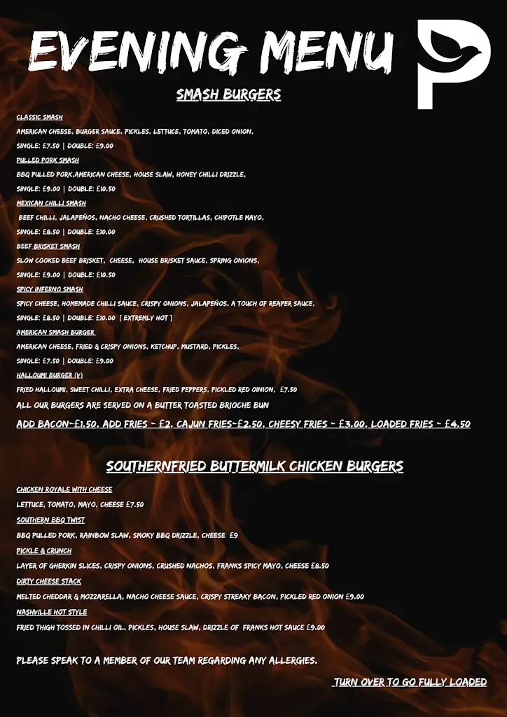 Menu_The Pigeon_Long Buckby_imagen_1