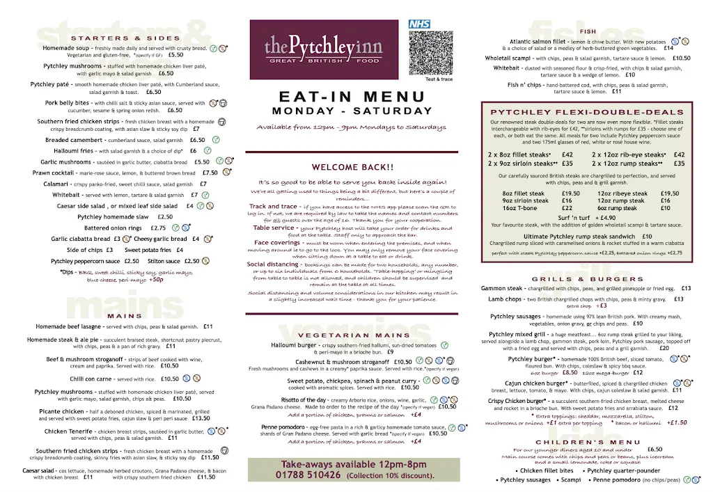 Menu_The Pytchley Inn_Long Buckby_image_1
