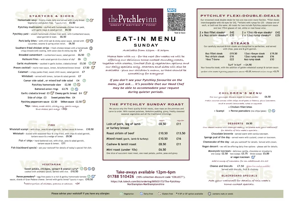 Menu_The Pytchley Inn_Long Buckby_image_2