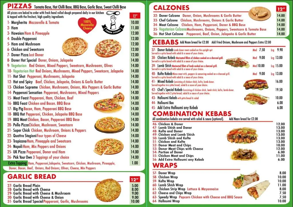 Menu_Bella Pizza & kebab_Long Buckby_image_2