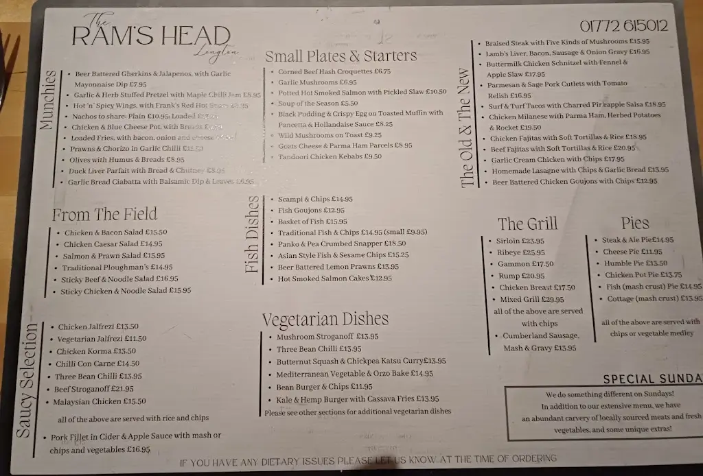 Menu_The Rams Head_Longton_image_2