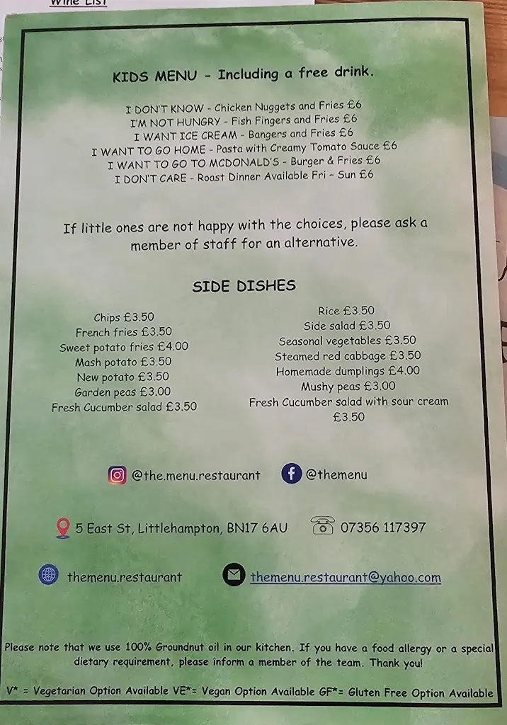 Menu_The Menu_Littlehampton_image_1