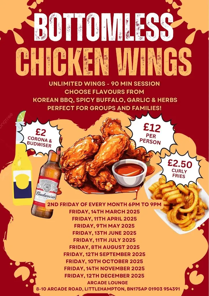 Menu_Arcade Lounge_Littlehampton_imagen_4