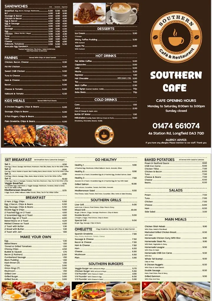 Menu_Southern Cafe_Longfield_image_1