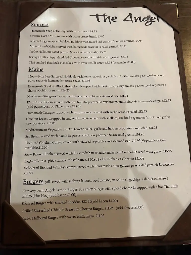 Menu_The Angel_Low Ackworth_image_3