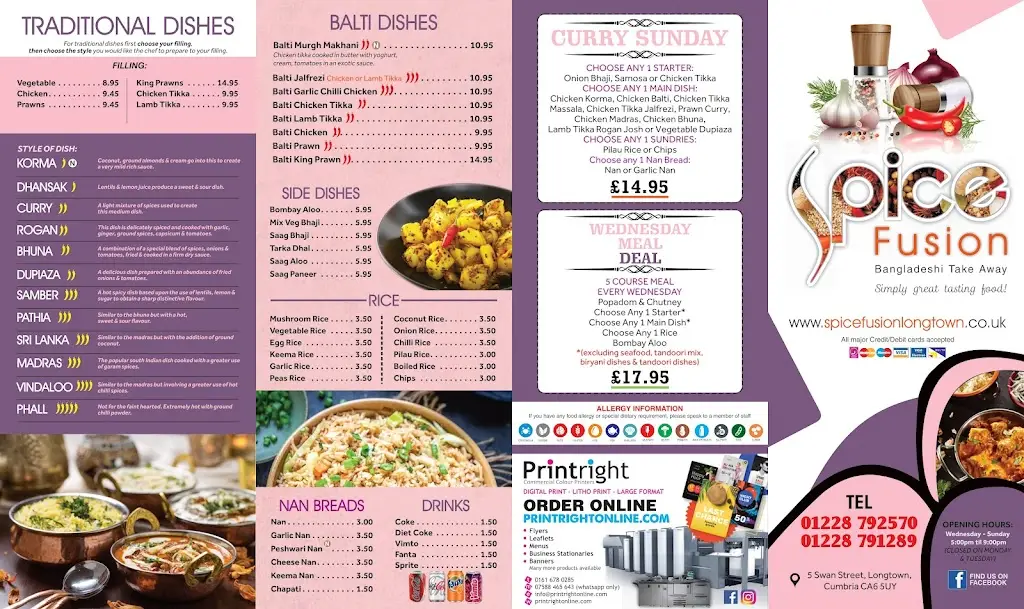 Menu_Spice Fusion Takeaway_Longtown_image_2
