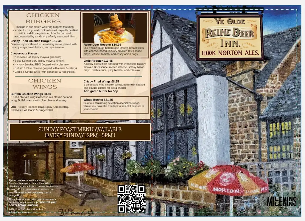 Menu_Ye Olde Reine Deer Inn_Adderbury_image_2