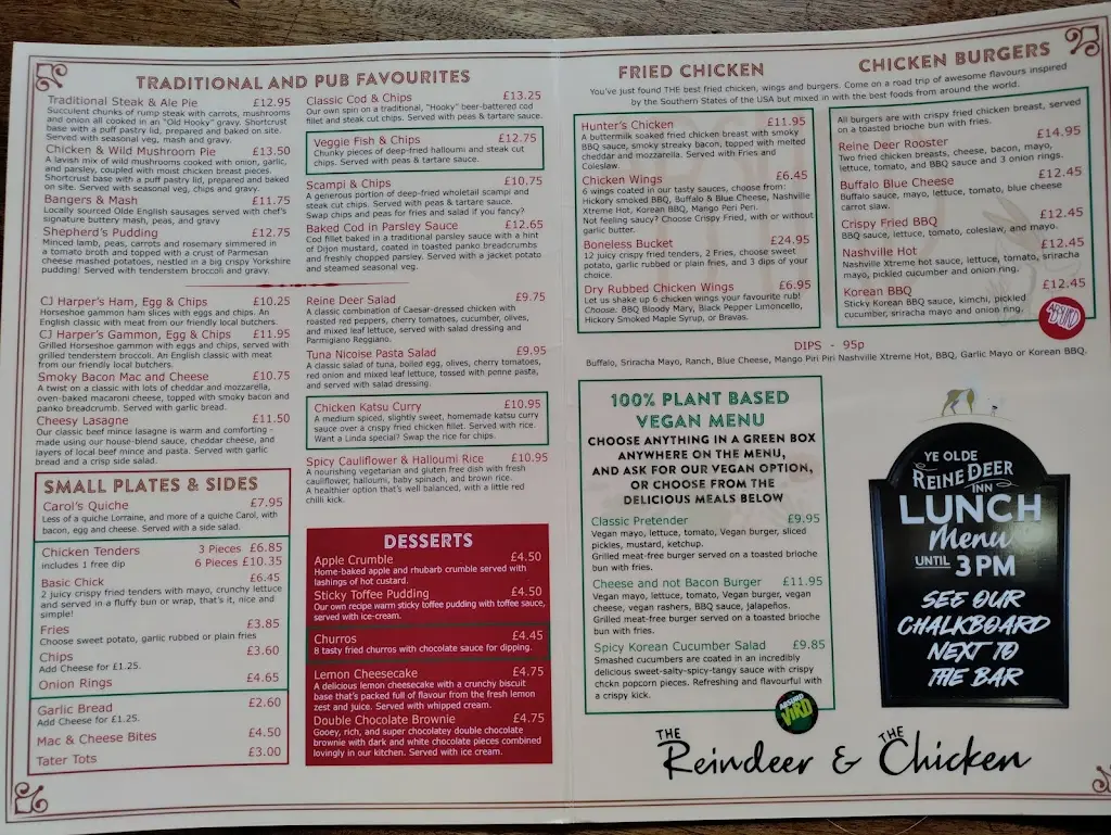 Menu_Ye Olde Reine Deer Inn_Adderbury_image_4