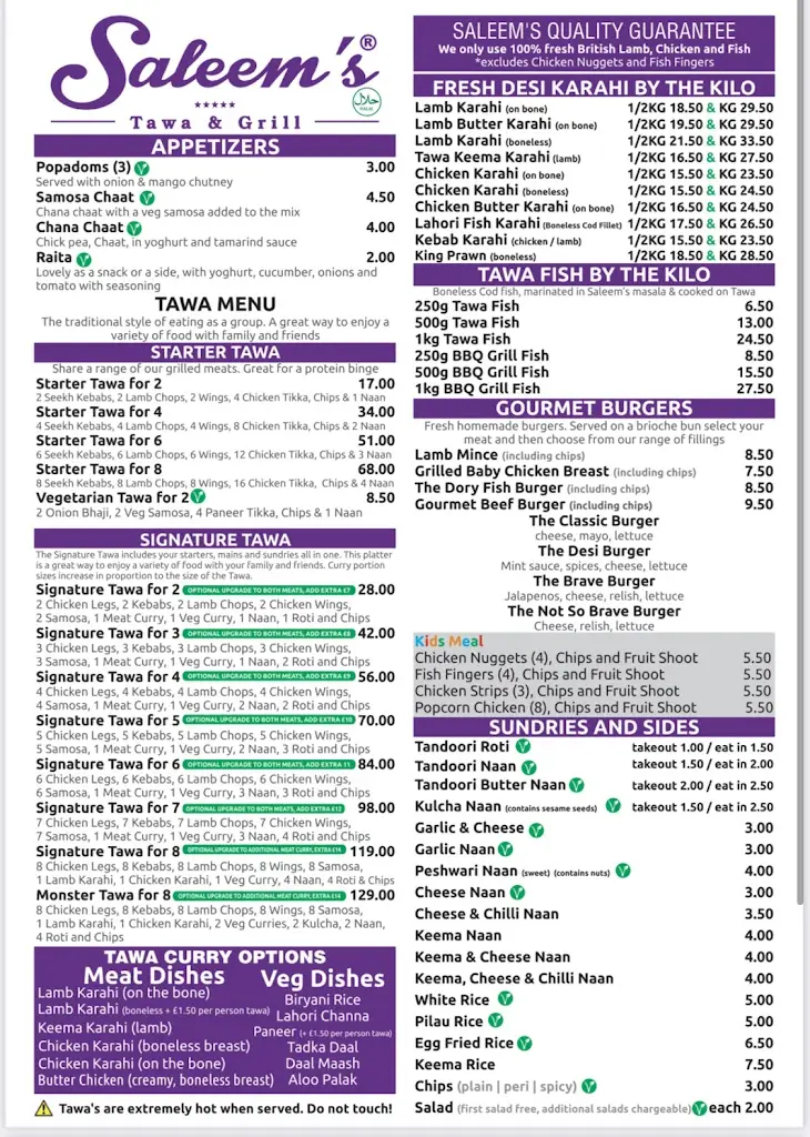 Menu_Saleem's Tawa & Grill_Longsight_image_4