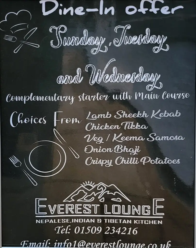 Menu_Everest Lounge_Loughborough_image_2