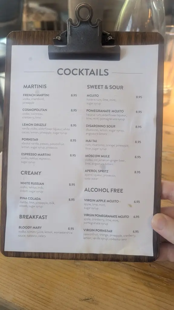 Menu_The Priory_Loughborough_image_3